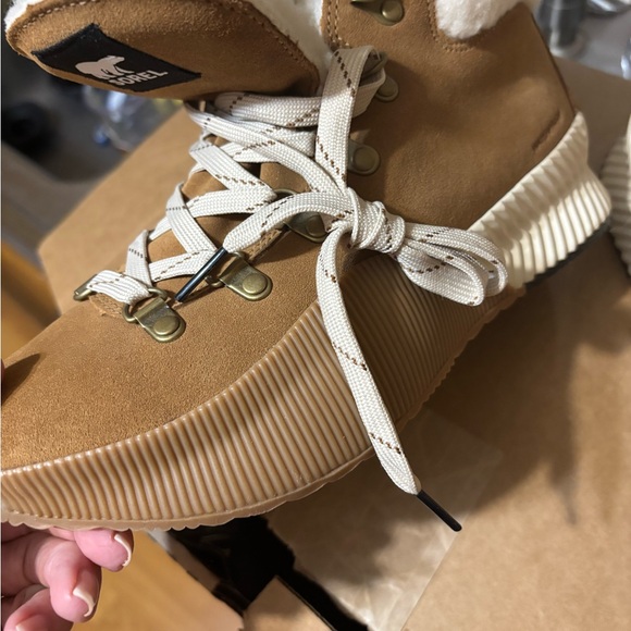 SOREL x Prana Out N About III Conquest Waterproof Boots Size 8 Brown Suede - Picture 11 of 13